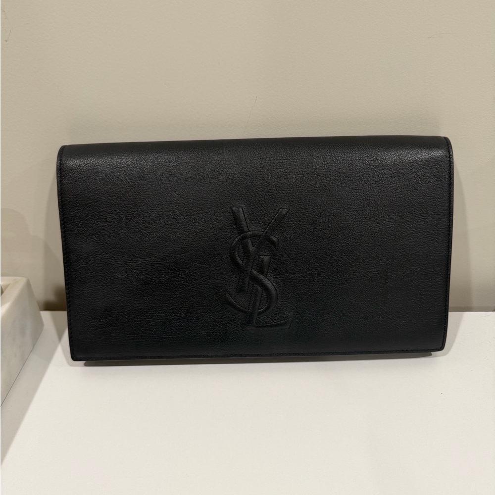 Yves Saint Laurent Black Womens Clutch